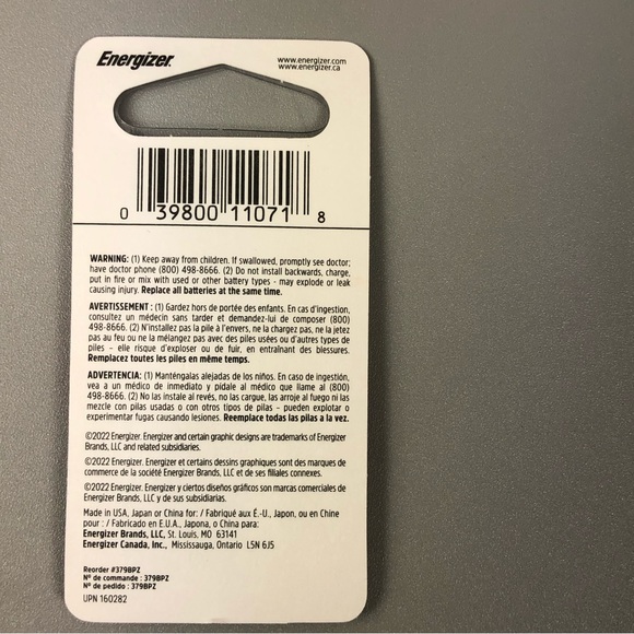 Energizer 379 Silver Oxide Button Battery Bundles - Picture 3 of 4